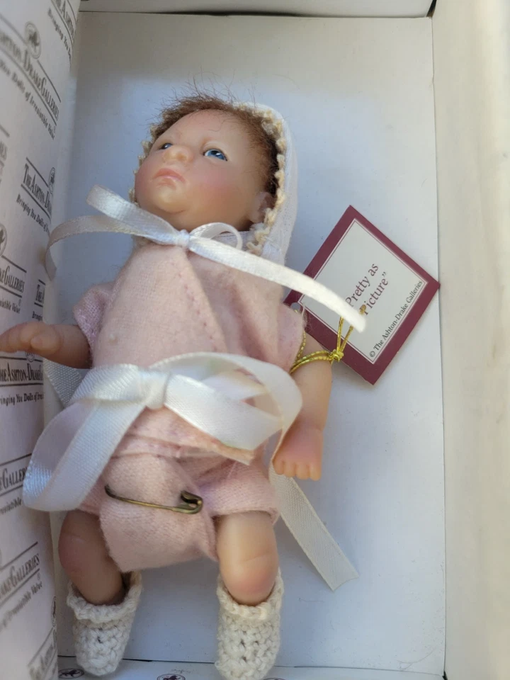 Lote De 3 Muñecas Bebé Ashton Drake 4.5" Vinilo Foto 4 de 4