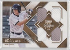 2016 Elite Extra Edition Quad Materials Holo Gold 1/99 Brett Phillips 00jz