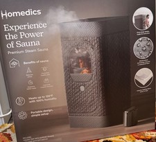 Brand New HOMEDICS Premium Steam Sauna Kit, Black SPE-SN400-BK