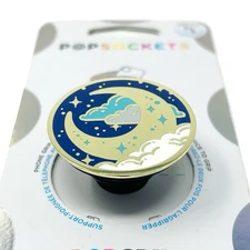 PopSockets PopGrip Premium Phone Grip & Stand - Enamel Fly Me To The Moon