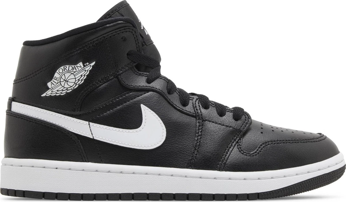 Jordan 1 Mid White Black W for sale | eBay