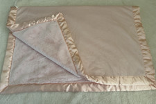 Target Cloud Island Plush Peach Pink Satin Trim Fur Luxe Baby Girl Blanket 30 40