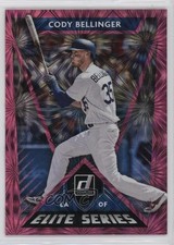 2020 Panini Donruss Elite Series Pink Fireworks Cody Bellinger #E-4 0nr3