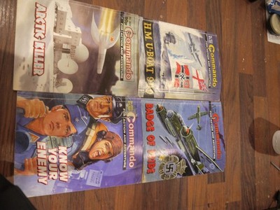 4 x Commandos Comics job lot  Bundle 3622 3905 3915 3916