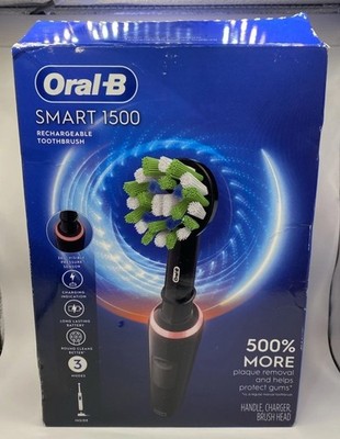 Oral-B Smart 1500 Electric Toothbrush - Black. Open box. Unused 