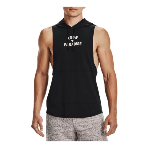 Under Armour Men's Project Rock Brahma Bull Short Sleeve Hoodie Gym 1365215-001 - Picture 1 of 5