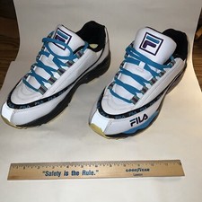FILA DSTR97 X RAY TRACER White Atomic Blue /purple 1RM00649 966 men  s 10 1/2