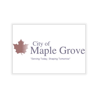 Flag of Maple Grove Minnesota (United States) STICKER Vinyl Kiss-Cut Decal