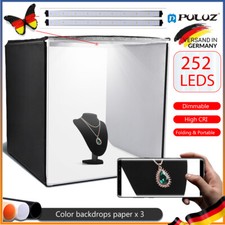 DE Fotobox 80x80x80cm Fotostudio Set CRI 95 50W Led Lichtbox f&uuml;r Fotografie DHL