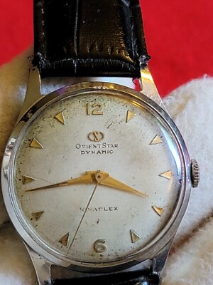 ORIENTSTAR 嘆かわしい DYNAMIC NIVAFLEX 17石 K14GOLD 