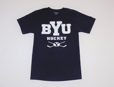 BYU Cougars Hockey Official Champion Brand Adult/Men's Shirt Size Small NEW 
