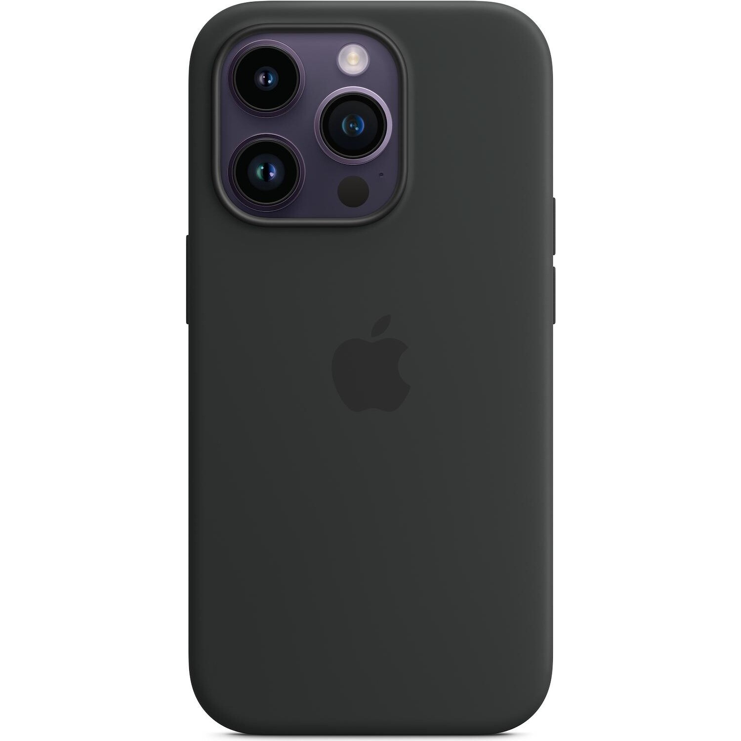 Cover Apple per iPhone 14 Pro in silicone midnight nero