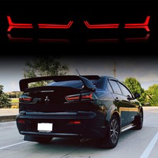 Vland Led Tail Lights For Mitsubishi Lancer Evo X 2008-2017 Rear Light Smoked