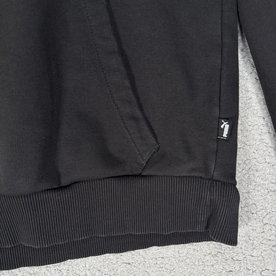 Puma двойной кот фольга черный серебряный толстовка с капюшоном пуловер толстовка Топ S - Изображение 3 из 4