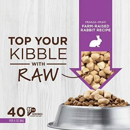 Instinct Freeze Dried Raw Boost Mixers Grain Free Farm Raised Rabbit Recipe All - Image 2 of 4