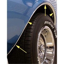 Reproduction Wheelwell Trim Moldings 1967-68 Non Rs Camaro 4-piece Kit