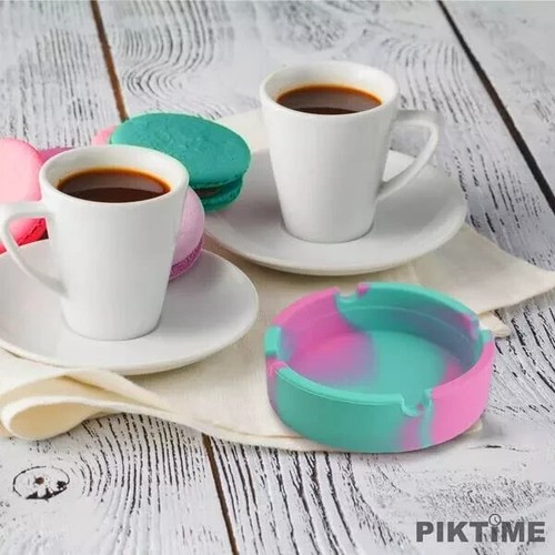 3Pcs Silicone Ashtrays for Cigarettes - Rubber Tray High Heat Silicone Ashtray - Picture 6 of 7