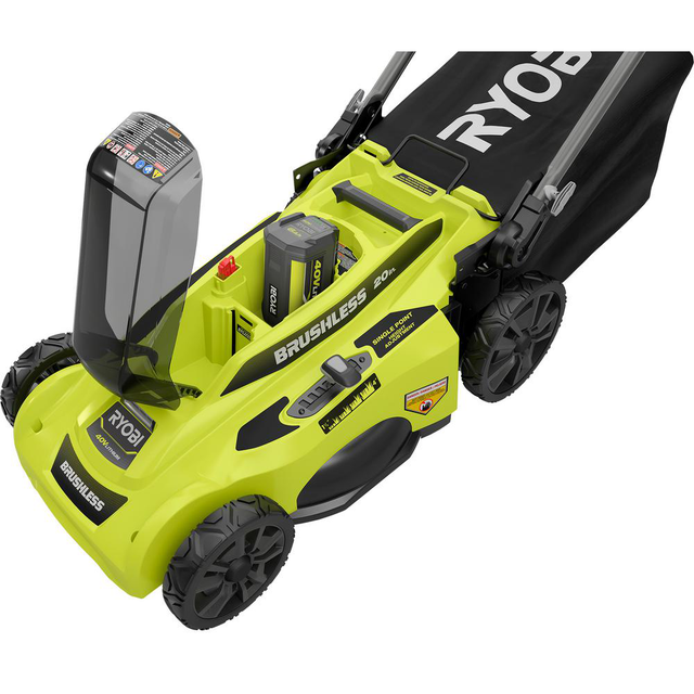 Ryobi RY401110Y 40V 20" Brushless Push Mower Kit (with 6.0Ah Battery