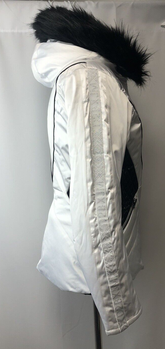 Dare 2B Julien Macdonald Women’s White Black Mastery Ski Jacket, UK 10