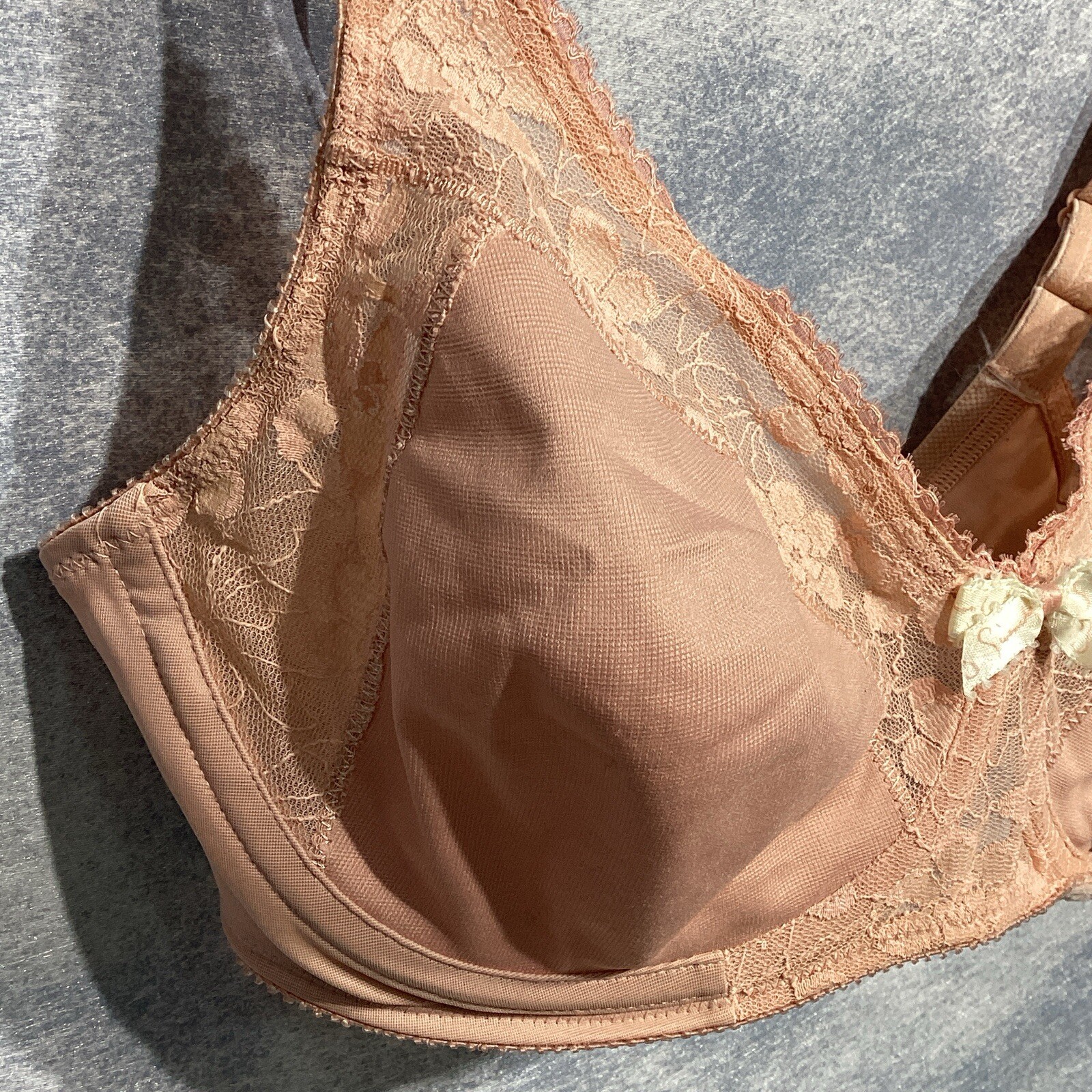 Givency Underdressings Bra Vintage 80s Underwire Peach 36C thumbnail 8