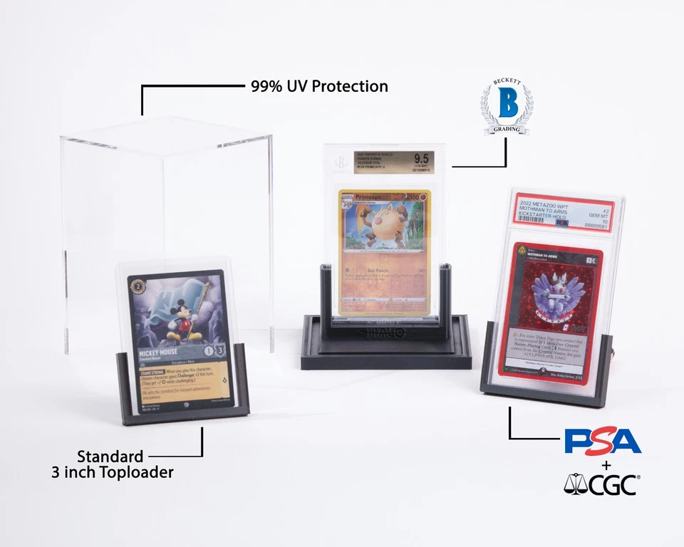 HALO Graded Card Display Case Stand Holder - Fits Collectible PSA BGS CGC Slabs - Image 2 of 3