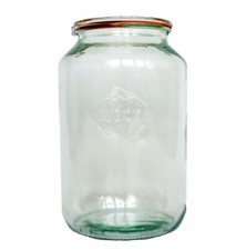 Weck 776 Barrel Jar, 3 Liter, Set of 1, 9 1/2″ x 3 7/8″ Vol: 101.4 fl oz, HUGE!