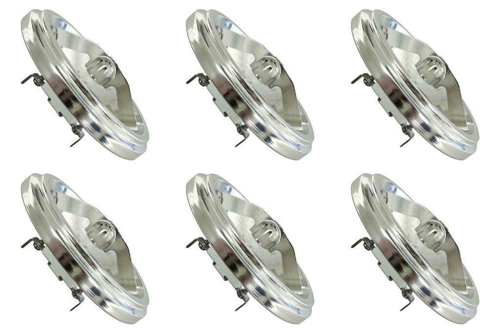 6 x Eterna AR10045 'Ebright' Halogen AR111 Reflector Lamps G53 45° 12V 100W