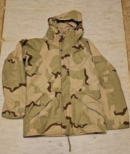 DCU desert camo GORETEX Wet weather/cold Jacket Parka Medium Long