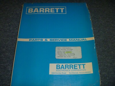 Barrett GMG-24 Forklift Lift Truck Parts Catalog & Service Repair Manual xz