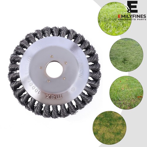 Profi Unkrautbürste Edelstahl Drahtbürste Gras für Motorsense Freischneider 6" - Bild 2 von 12