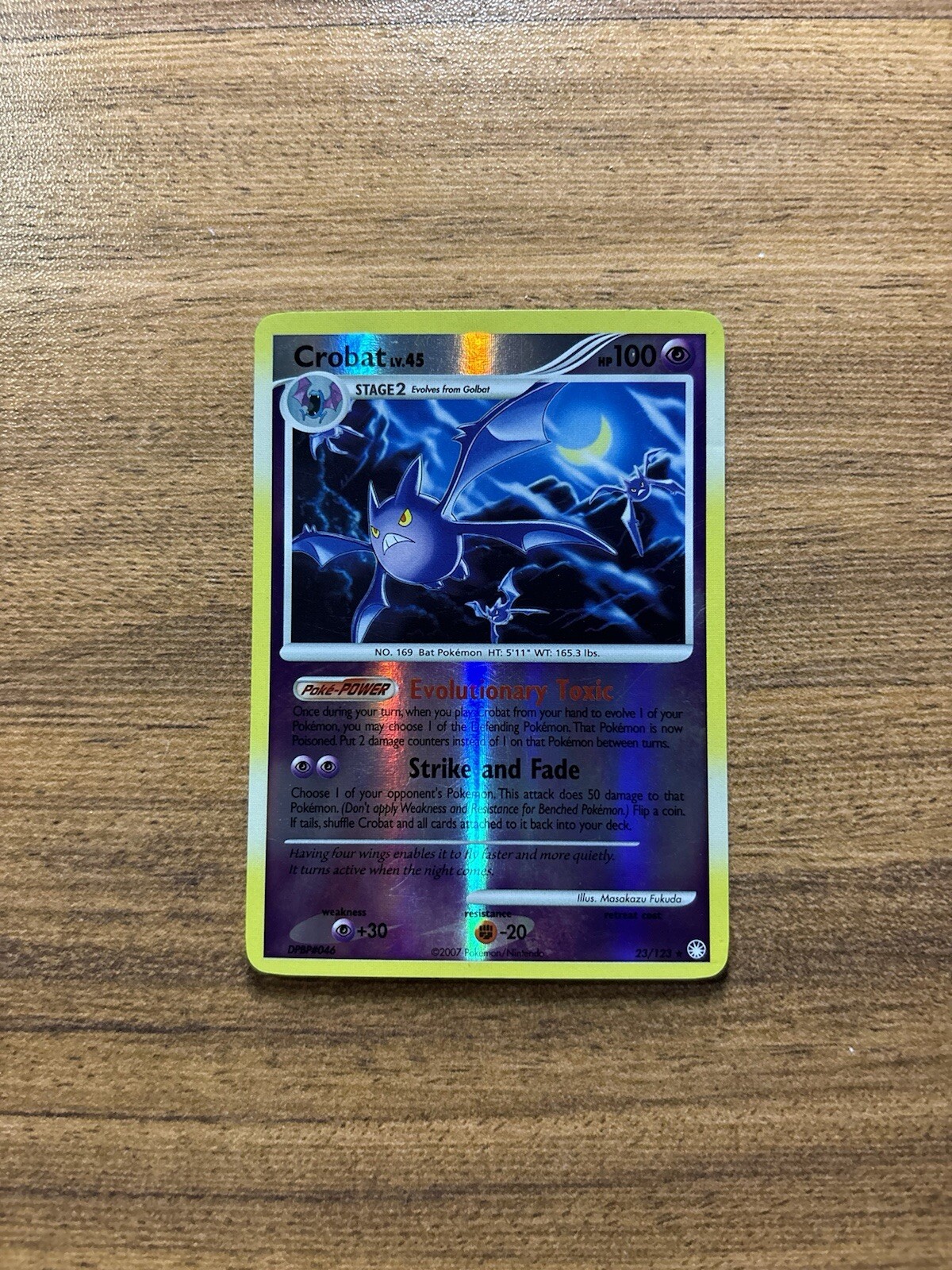 Pokemon CROBAT 23/123 (Reverse Holo Rare) Mysterious Treasures LP