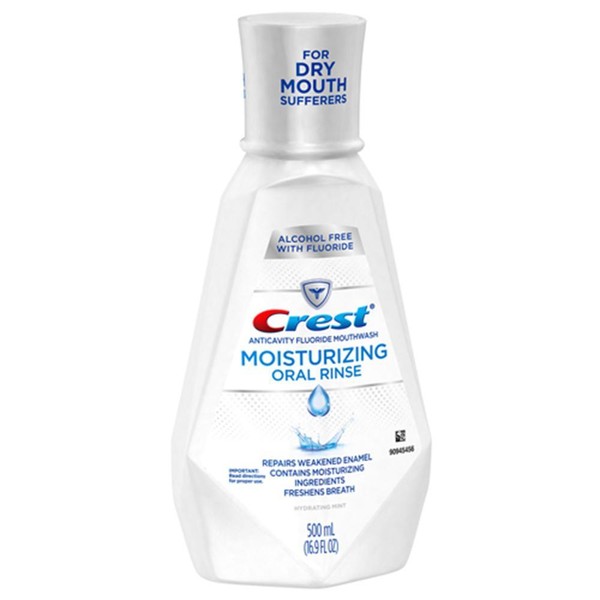 2 Crest Moisturizing Oral Rinse Fluoride Anticavity Mouthwash 16.9 FL
