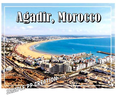 AGADIR, MOROCCO Fridge Photo MAGNET 4 X 3 inches TRAVEL