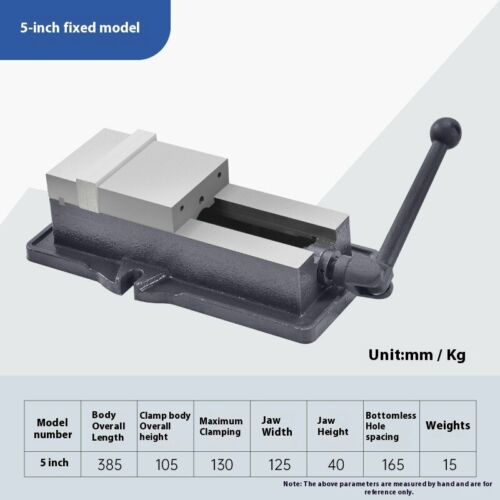 Taiwan Quan Winkel Fixed Plain Vise Schraubstock CNC Schwerlast Fräsmaschine Schraubstock - Bild 9 von 12