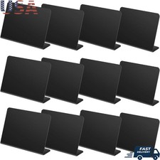 Mini Chalkboard Signs 12PCS L Shaped Tabletop Reusable Plastic Events Parties US