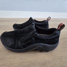 MERRELL Shoes Women's US 7 Jungle Moc Midnight Black Hiking Comfort Slip-on