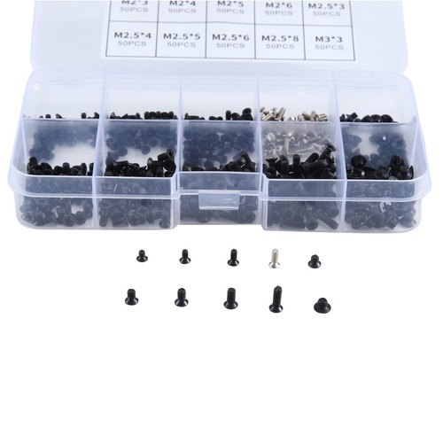 Jeu de 500 vis pour ordinateur portable inox M2, M2,5, M3 pour Gate2713 - Photo 5/7