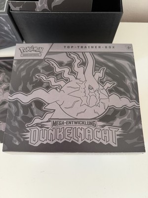 Geöffnet | Pokémon Mega-Entwicklung DUNKELNACHT Top-Trainer-Box | Unvollständig
