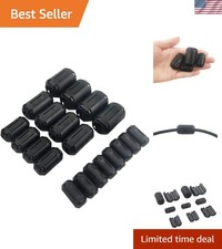 20Pcs Clip-on Ferrite Ring Core Ferrite Bead RFI EMI Noise Suppressor Cable C...