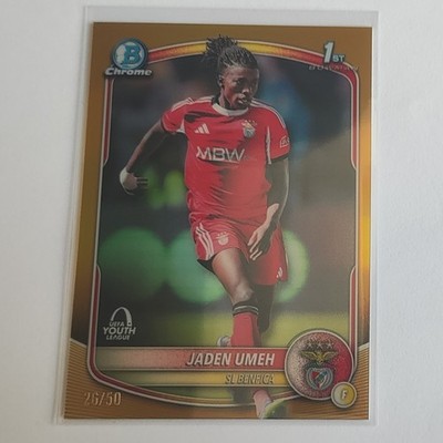 Topps UCC Chrome 2025-26 - Jaden Umeh /50 Gold 1st Bowman SL Benfica