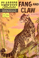 Classics Illustrated 123 Fang and Claw #3 VG 1965 Stock Image Low Grade