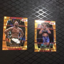 2022 UFC Select Orange Prizm Suga Rashad Evans (52) And Daniel DC Cormier (12)