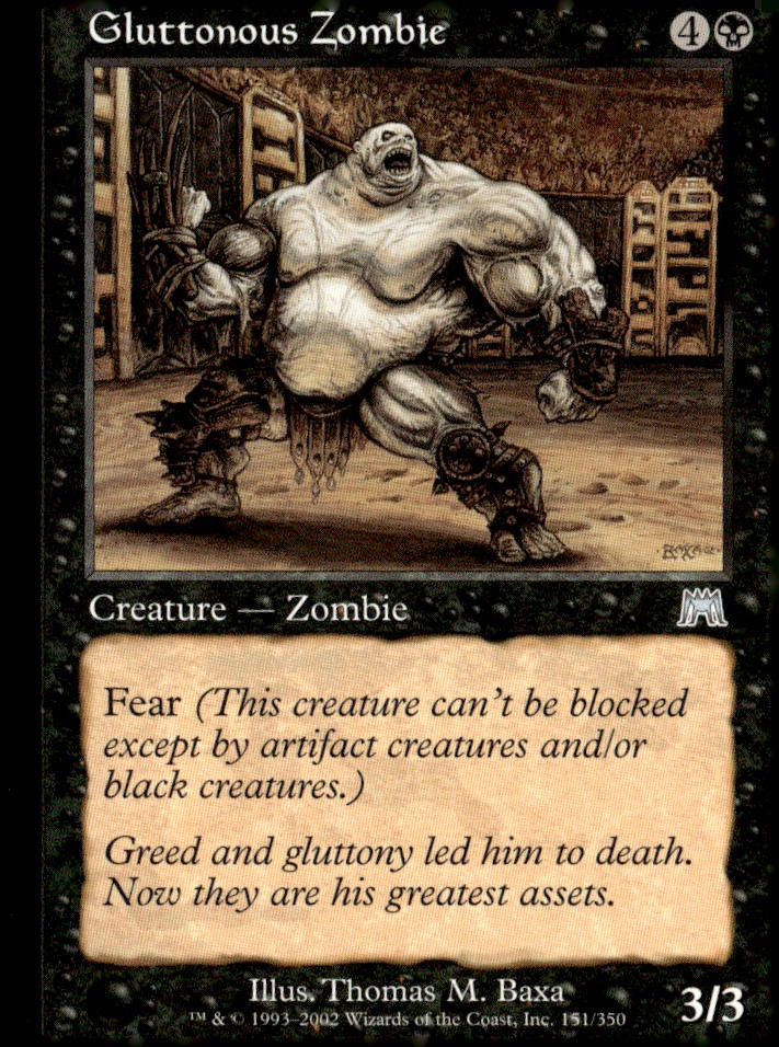 Onslaught #151 Gluttonous Zombie