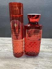 Bath Body Works Winter Candy Apple Body Wash Fragrance Mist Set