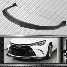 STP-Style For 2015-2017 Toyota Camry Matt Black Front Bumper Body Spoiler Lip