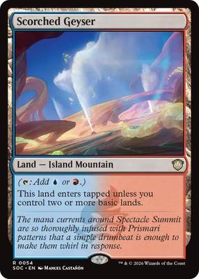 #ad Scorched Geyser 54 NM Commander: Secrets of Strixhaven $3.99