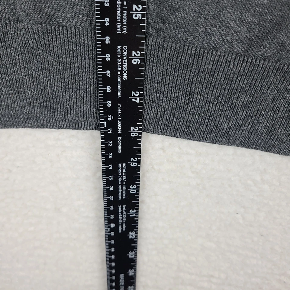 Jos A Bank Traveler Sweater Mens Medium Dark Gray Pima Cotton Sweatshirt - Image 4 of 4