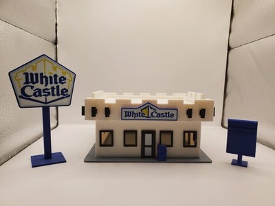 BURGER CASTLE ASSEMBLED PRINT ON DEMAND S SCALE BUILDING-DIORAMA