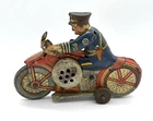 MARX Tin Litho POLICE MOTORCYCLE Wind Up Toy