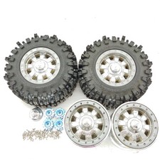 2x Scale 4x4 Mud Slingers Monster Size Mt Tires Weld Racing Beadlock Wheels 2x Scale 4x4 Mud Slingers Monster Size Mt Tires Weld Racing Beadlock Wheels